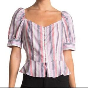 NWT Laundry by Shelli Segal Striped Top